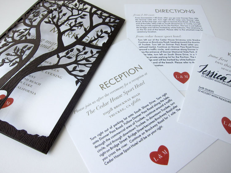 invitation suite close up