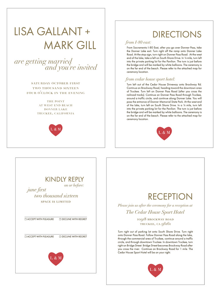 wedding invitation suite