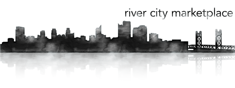 sacramento skyline watercolor